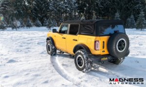 Ford Bronco Rock Sliders - 4 Door - RKR Step System - Textured Black - N Fab 